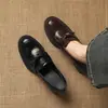Zapatos Transfronterizos con Lazo de Pedrería 33-43 Talla Grande con Tacón Grueso de 5 cm, Zapatos de Tacón Medio Bajo para Mujer Primavera y Otoño 2026