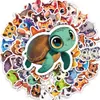 100 Pegatinas de Animales Lindos Dibujados a Mano con Ojos Grandes para Compras Directas Transfronterizas Recompensas de Iluminación Infantil Pegatinas para Botellas de Agua y Refrigeradores DIY