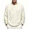 Camiseta de manga larga estilo americano para hombre y mujer, talla holgada, cuello redondo, top casual tipo jersey, para hombre, de la colección Primavera/Otoño 2026, transfronteriza