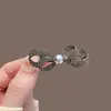 Pinza Elegante Negra con Lazo Pinza de Pico Pinza para Flequillo Cabello de Mujer 2024 Nuevo Pinza Titular Adorno para Flequillo