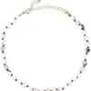 Collar de Piedra Natural Amazonita Turquesa Blanca Turquesa Piedra Multicolor Perla Redonda Estilo Casual Versátil