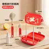 Conjunto Portátil de Escovas para Garrafa para Viagem, Escova de Limpeza para Mamadeiras e Bicos de Bebê, Escova para Canudo, Conjunto de Várias Peças com Caixa de Armazenamento
