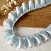 Acessórios de Renda Plissada com Bolinhas Pretas e Rosas de Camada Dupla Material DIY Feito à Mão Tábua de Pintura Fita Acessórios de Cabelo Material para Caderno Decorativo