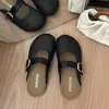 Mules Femininas de Verão para Uso Externo, Modelo 2026, Novidade, Birkenstock Tecidas, Mules Planas Retro Preguiçosas de Calçar