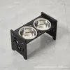 Estante de Madera para Comederos de Mascotas, Ajustable, para Perros Pequeños y Medianos, Estante para Comedero de Gatos, Comedero para Perros, Estante para Agua