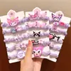 Lindos Resortes para el Cabello de Kuromi para Niñas, Suaves con el Cabello, Diademas para Bebés, Resortes para el Cabello de Niñas, Bandas Elásticas, Anillos Pequeños para el Cabello para Niñas