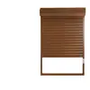 Persiana enrollable de aleación de aluminio de doble capa Puerta de garaje para villa Tienda Persiana enrollable eléctrica Control remoto Persiana enrollable antirrobo Fabricante