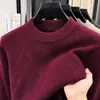2026 nuevo tejido de punto grueso de invierno para hombres de mediana edad y ancianos, suéter jacquard de cuello redondo Puyuan al por mayor