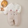 Mameluco para bebé otoño e invierno mameluco acolchado grueso ropa para bebé niño y niña mameluco funda ropa para recién nacido