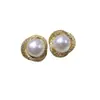 Pendientes de Perla Estilo Nido de Pájaro Clásico de Moda, Pendientes de Perla de Agua Dulce Natural para Mujer, Venta al por mayor de Joyería de Lujo Ligero de Perla de Zhuji