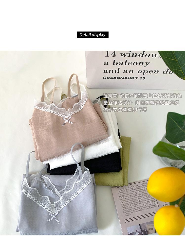 3065千鸟格吊带套装_04