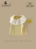 Camiseta de Manga Corta para Niña 2026 Verano Nuevo Estilo Coreano Versátil Camisa Estilo Baby Doll Holgada Transpirable Cómoda