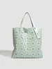 Bolso de hombro tote para mujer, estilo coreano y japonés, nuevo para primavera, patrón de rombos geométricos, versátil, gran capacidad, moderno y a la moda