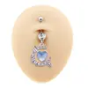 Anillo de ombligo de acero inoxidable con forma de diamante, planeta, Luna, mariposa, amor, clavo de ombligo, joyería para piercing, transfronterizo europeo y americano de Amazon