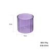 Portavelas de Vidrio Transparente Redondo de Alta Gama Taza para Velas DIY Velas Aromáticas de Colores Recipiente Decoración para Bar Restaurante