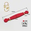 Asa de cuero sintético con costura de sarga con correa de cuero metálica asa para caja de regalo PU múltiples colores asa de tracción