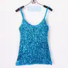 Nuevo chaleco pequeño ajustado de moda con lentejuelas, camisola sexy versátil 06#
