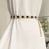 Cinturón tejido de perlas para mujer, accesorio de cadena de cuentas de verano, cadena decorativa para vestido, cadena para la cintura para vestidos de mujer en verano