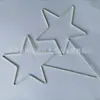 Navidad Halloween marco decorativo alambre de acero inoxidable doblado ferretería dibujo fabricación estrella de cinco puntas accesorios de iluminación alambre de hierro