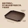 Molde Cuadrado para Pastel con Textura de Madera de PP Plato para Postre Té de la Tarde Uso en Casa Integrado Fácil de Limpiar Simple Alta Apariencia