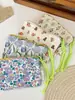 33262 Bolso de Mano Floral Simple Estilo Coreano con Cuerda de Colores Bolsa de Almacenamiento Portátil Bolsa de Viaje para Artículos de Tocador y Maquillaje Bolsa de Almacenamiento