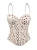 Bestseller transfronteiriço sutiã de bolinhas espinha de peixe camisola simples de alta qualidade top bustier justo roupa exterior sexy