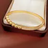 Pulseira com fecho redondo de zircônia banhada a ouro 18K, simples e elegante, moderna e versátil, joia de nicho de luxo leve