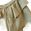 Pantalones de Moda de Este Año con Bordes Fruncidos, Cintura Elástica y Diseño de Pierna Ancha para Mujer, Perfectos para Verano, Pantalones Casuales Muy Elegantes para el Trabajo