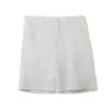 Estilo Nuevo de Verano Versátil para Hombre Transpirables No Asfixiantes de Lino Pierna Recta Casual Shorts 12722