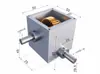 Caja de Cambios Transmisión Manual Eléctrica Pequeña Miniatura Reductor de Engranajes Helicoidales Caja Reductora de Engranajes de Eje