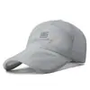 Boné de pesca outdoor longo e vazado para homens, boné de beisebol respirável, chapéu de sol de malha, boné totalmente em malha bordado