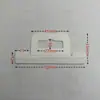 Caja de Embalaje Blanca de PP Esmerilado Gancho Avión de Mascotas Agujero Adhesivo de Plástico Gancho Transparente de PVC Pegatina de Gancho para Embalaje