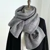 Cachecol Feminino de Inverno Versátil Mantém o Calor Para Casal Proteção de Pescoço de Estudante Lã Tricotada de Caxemira Cachecol de Menina Toque Sofisticado Pescoço Masculino