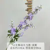 Flor artificial 3 galhos delphinium violeta flor falsa jacinto de alta qualidade decoração de casamento casa sala modelo macio