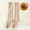 Calcetines Grues para Pantorrilla de Otoño e Invierno, Calientes de Felpa, Tubo Largo, Color Sólido, Japoneses JK, Antideslizantes, Casuales, Versátiles, Calcetines de Pantorrilla, Calcetines Zhuji
