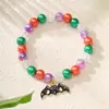 Nuevos Productos Yunjin, Populares en Europa y América, Pulseras Hechas a Mano con Cuentas para Halloween, Pulseras de la Serie Naranja del Festival de Fantasmas de Calabaza al por Mayor