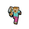 Pingentes de Sapato Minecraft Desenho Animado Pvc Borracha Macia Decorações de Sapato Acessórios DIY Pingentes de Sapato Acessórios