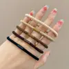 Diadema de Oso, Goma para el Cabello de Color Café, Lazo Sencillo y Elegante, Goma Elástica para Mujer, Diadema de Alta Elasticidad y Duradera al por Mayor