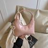 Bolsa Feminina de Nicho Texturizada Casual da Moda 2025 Nova Bolsa de Axila Bolsa Transversal de Ombro Versátil Bolsa de Mão para Trabalho