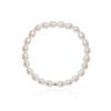 Pulseira de miçangas de pérola de água doce natural estilo retrô francês simples Chen Mo pulseira elástica elegante artística com contas