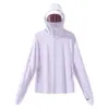 Ropa de Protección Solar de Seda de Hielo con Visera Negra de Goma de Cobertura Total M-XL para Hombres y Mujeres, Estilo Pareja, Cremallera YKK, Parche Físico de Alta Calidad