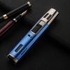 Baicheng Raptor BC450-1 caneta tipo cruz dupla direta à prova de vento azul chama fixa bloqueio fogo charuto moxibustion isqueiro