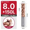 Fresa de aço tungstênio Huhao 65 graus, carboneto de 4 cortes, especializada para aço inoxidável, ferramenta CNC, fresa de topo de comprimento estendido