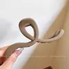 Pinza para el cabello de lujo de alta gama en color marrón, tamaño grande nuevo para cabello grueso, pinza de tiburón para recogidos en la parte posterior de la cabeza, accesorio para el cabello de uso diario
