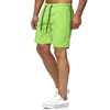 Transfronterizo 2024 moda masculina comercio exterior pantalones casuales color liso pantalones de playa shorts deportivos para fitness de hombre diez colores