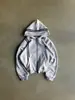 Sudadera tipo chaqueta con cremallera, manga larga, diseño a rayas bordado, estilo Y2K, sudadera con capucha retro, ropa urbana de moda