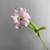 Sensação na mão tulipa flor artificial material adereços de casamento PU tulipa aberta flor falsa tulipa flor falsa