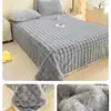 Lençol de Cama de Veludo de Leite 2025 Cobertor de Pelúcia Fleece de Coral Rosa Peça Única Classe a Qualidade Certificada Lençol de Cama Quente