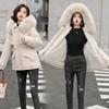 Abrigo de Parker de Piel de Cordero de Largo Medio para Mujer 2021 Nuevo Invierno Estilo Coreano Grueso Talla Grande Suelto Moda Femenina Acolchado de Algodón