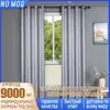 Cortinas de Tela Sólida Semi-Opacas con Ojillos Perforados Rentables al por Mayor para Comercio Exterior Transfronterizo para Europa y América del Norte